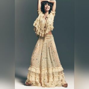 NWT - Free People Morning Mist Maxi Set